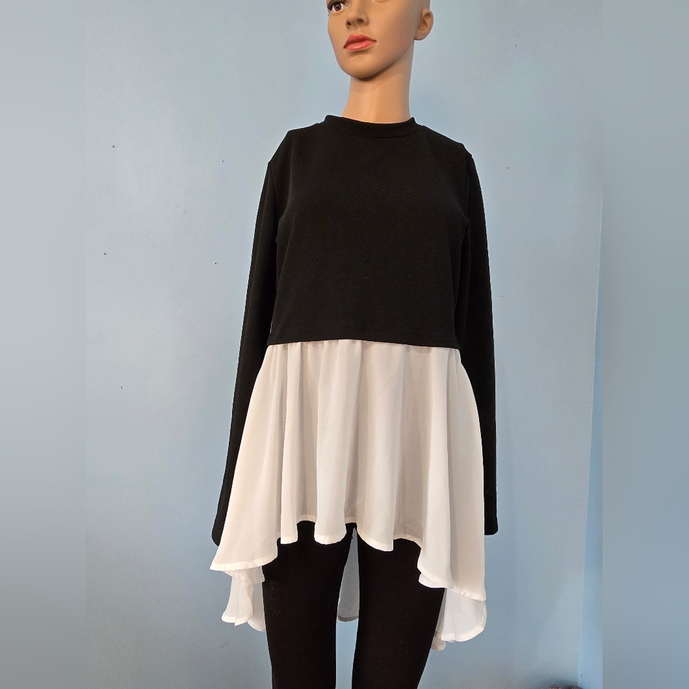 Black and White Women's Top